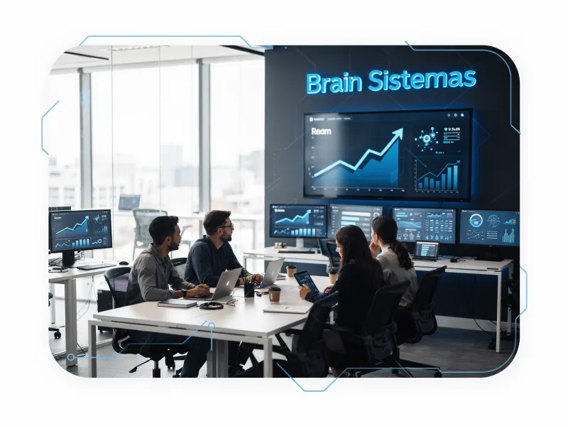 Espaço de trabalho colaborativo da Brain Sistemas